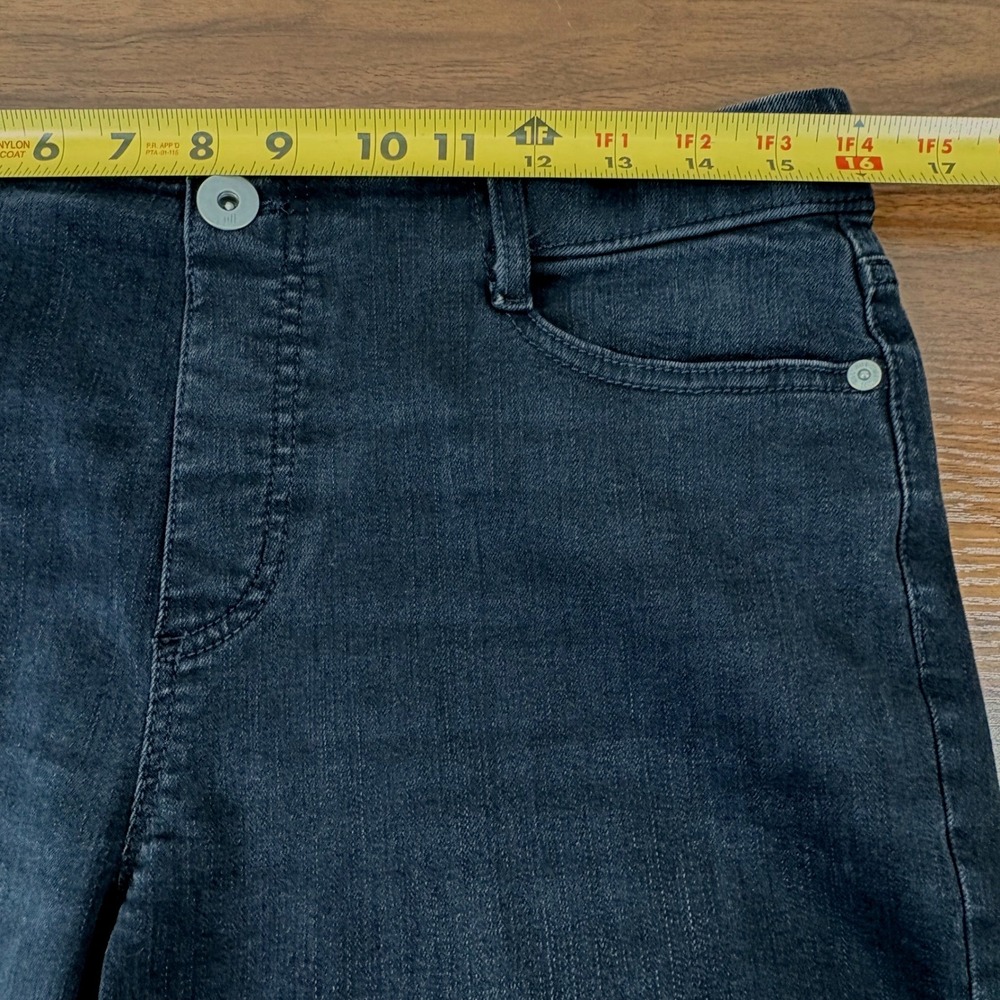 J. Jill Denim Cropped Jeans Women 10P Black High Rise Stretch Casual Petite - Picture 7 of 12